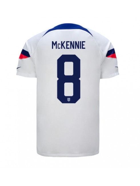 Förenta staterna Weston McKennie #8 Replika Hemmakläder VM 2022 Kortärmad